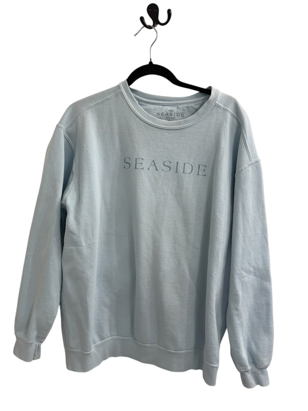 Seaside Light Blue Crewneck Sweatshirt - Women's Size L